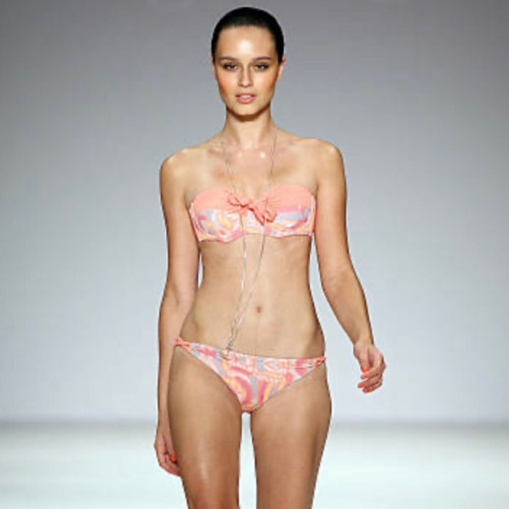 NWT Kooey Australia "Lena" Peach 2-Piece Bikini Size  XL